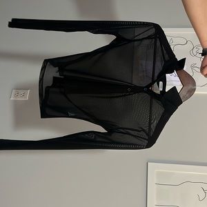 Black see-true garage clothing